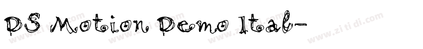 DS Motion Demo Ital字体转换